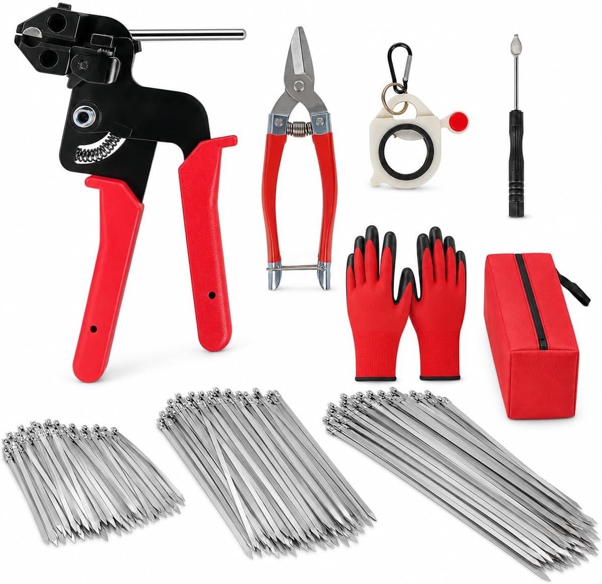 Kit Profesional de Bridas de Acero Inoxidable