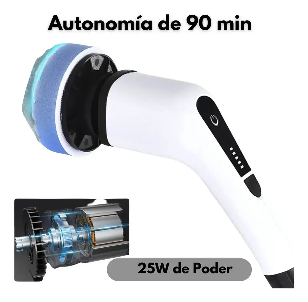 Cepillo Electrico Limpieza 9 En 1 Multiusos Usb Hogar Auto